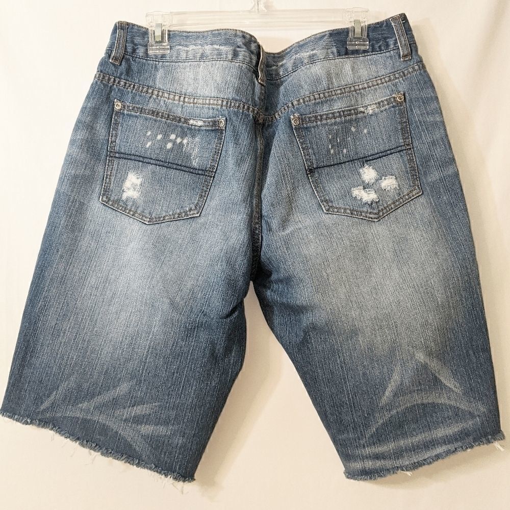 Bongo Distressed Destroyed Denim Bermuda S…‎ - Picture 2 of 7